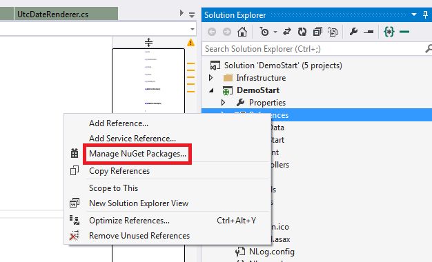 Manage Nuget Packages